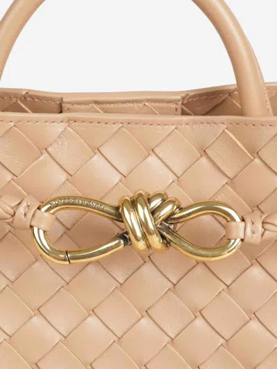 Bottega Veneta Womens Andiamo Small Leather Top-handle Bag Sea Salt-m B-sea Sa In Neutral