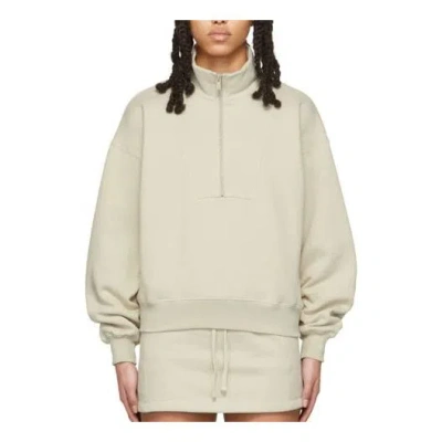 Essentials (wmns) Fear Of God  Ss22 Half-zip Pullover 'wheat' In Neutral