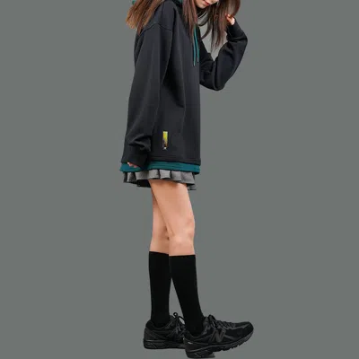 New Balance Splicing Hooded Knit Pullover Casual Sports Black