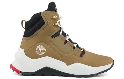 Timberland Madbury Side Zip Wide Fit Sneaker Boots 'tan Nubuck' In Multi