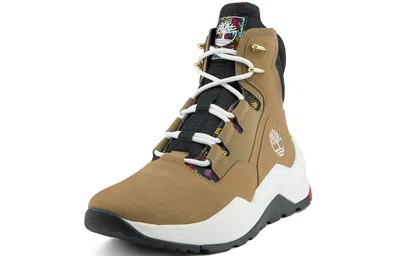 Timberland Madbury Side Zip Wide Fit Sneaker Boots 'tan Nubuck' In Multi
