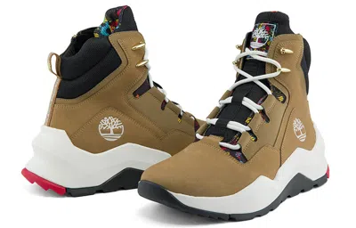 Timberland Madbury Side Zip Wide Fit Sneaker Boots 'tan Nubuck' In Multi