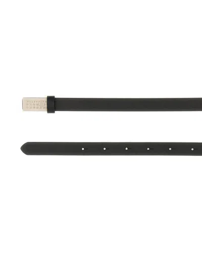 Mm6 Maison Margiela "numeric" Belt In Burgundy