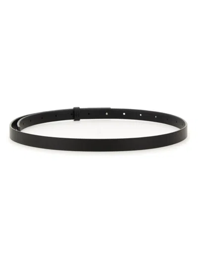 Mm6 Maison Margiela "numeric" Belt In Burgundy