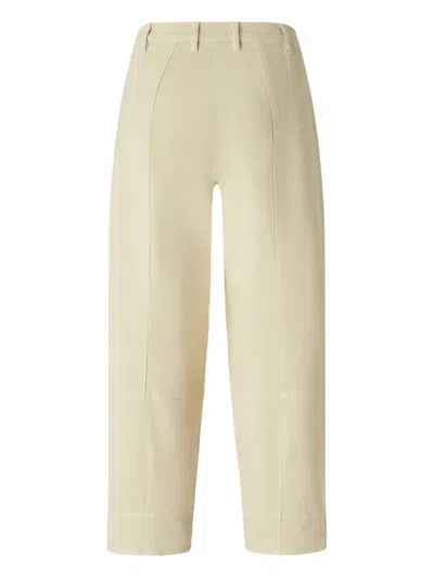 Pinko Soft-touch Cotton Balloon Trousers In Neutral