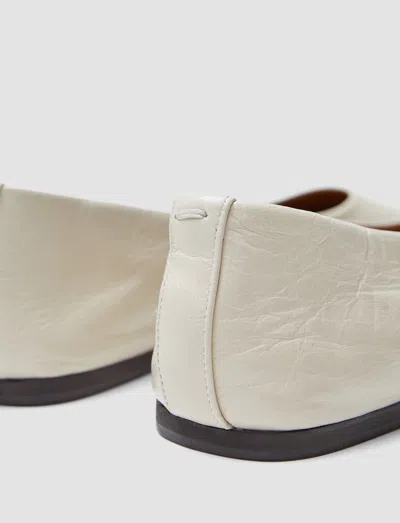 Joseph Patent Leather Ballerinas In White