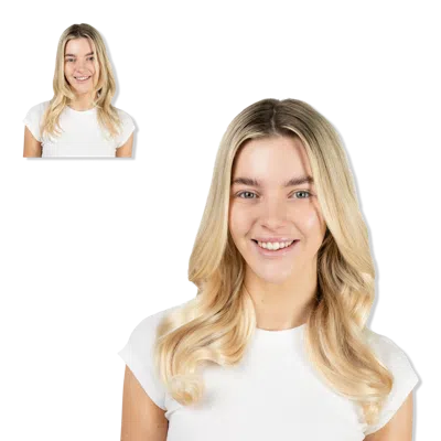 Locks & Mane 16" Clip-in Human Hair Extensions - Vanilla In Gold