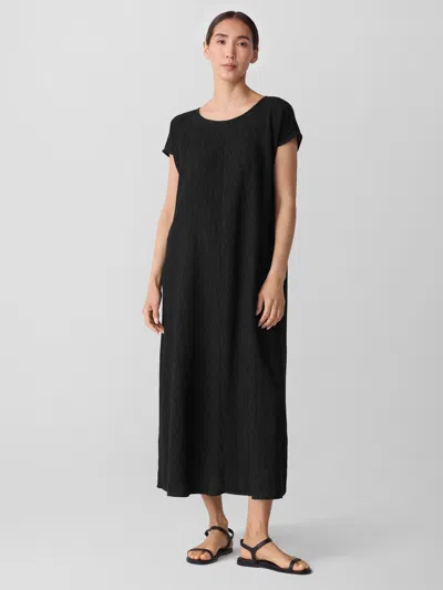 Eileen Fisher Midi Dress In Black