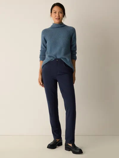 Eileen Fisher Washable Flex Ponte Slim Jean In Blue