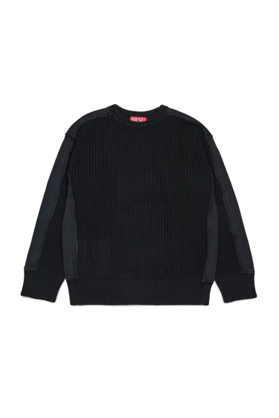 Diesel Logo-print Sweater In Black