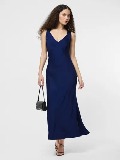French Connection Ennis Satin Slipdress In Green