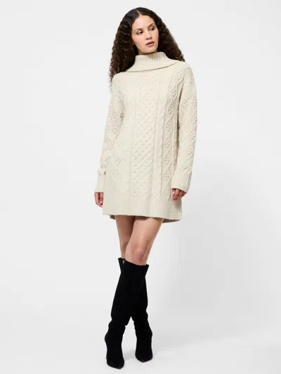 French Connection Makira Knit Turtleneck Mini Dress  Dresses In Brown