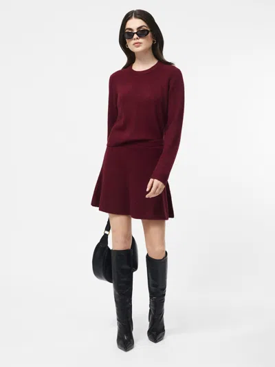 French Connection Vhari Knit Mini Skirt  Skirts In Burgundy