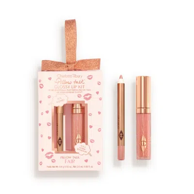 Charlotte Tilbury Pillow Talk Mini Glossy Lips Duo - Pillow Talk Fair In Transparent