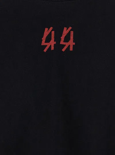 44 Label Group Drip Risk Red T-shirt In Black