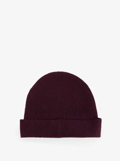 Apc A.p.c. Women Axel Virgin Wool Hat In Burgundy