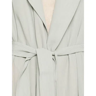 Alberta Ferretti Belted Coat In Green