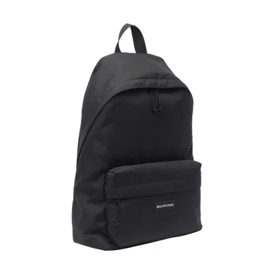 Balenciaga Men Explorer Backpack In Black