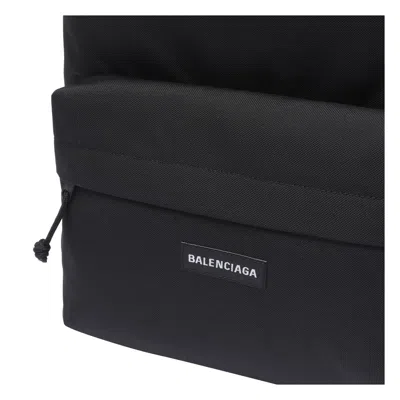 Balenciaga Men Explorer Backpack In Black