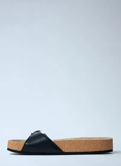 Balenciaga Scholl Collaboration Sandals Cork Sole In Brown