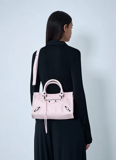 Balenciaga Women Small Le City Handbag In Pink