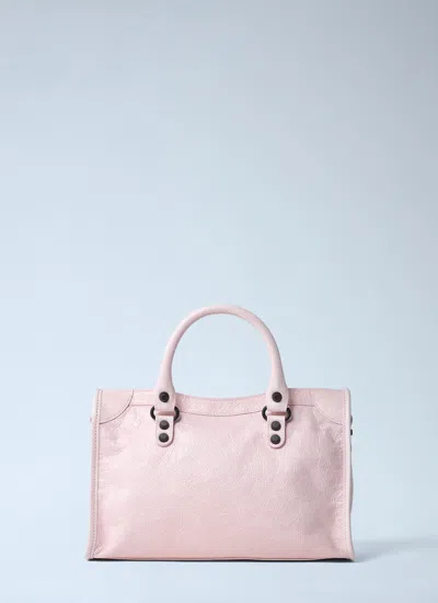 Balenciaga Women Small Le City Handbag In Pink