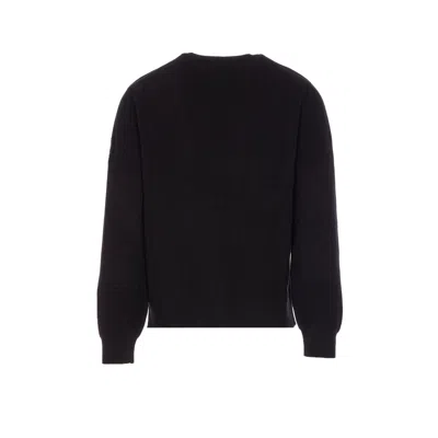 Belstaff Ribbed Crewneck Long Sleeve Sweater In Black