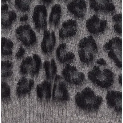 Bottega Veneta Men Animalier Sweater In Gray