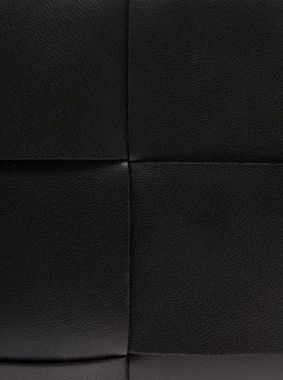 Bottega Veneta Women Black Intreccio Nappa Leather Wallet  Woman In Multi