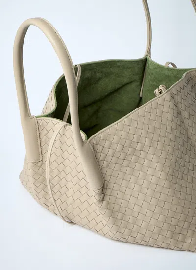 Bottega Veneta Women Large Pinacoteca Handbag In White
