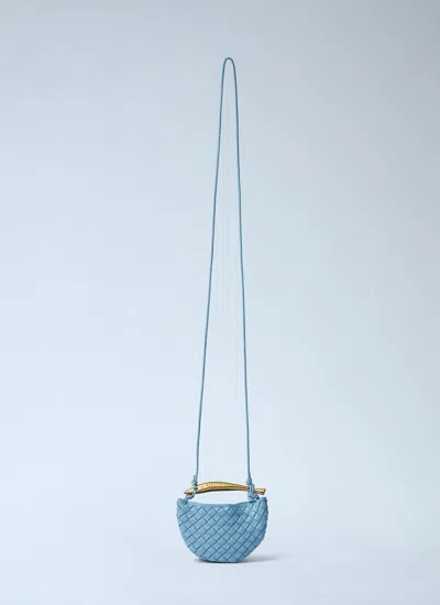 Bottega Veneta Women Miniature Sardine Crossbody Bag In Blue