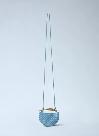 Bottega Veneta Women Miniature Sardine Crossbody Bag In Blue