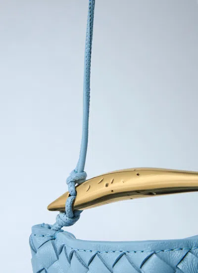 Bottega Veneta Women Miniature Sardine Crossbody Bag In Blue