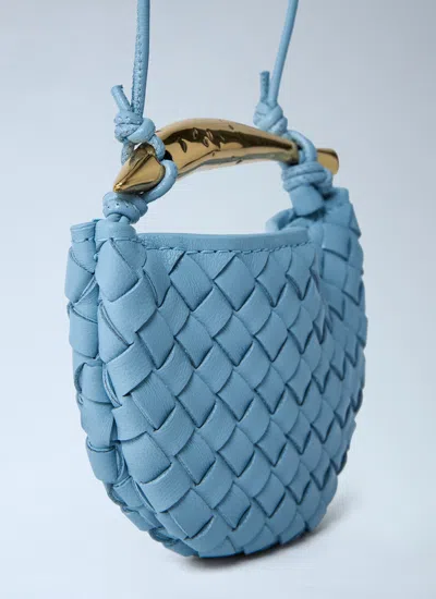 Bottega Veneta Women Miniature Sardine Crossbody Bag In Blue