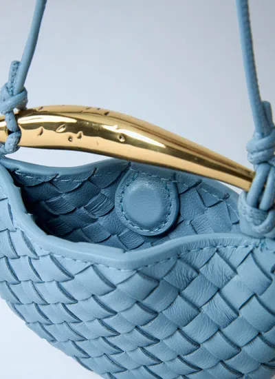 Bottega Veneta Women Miniature Sardine Crossbody Bag In Blue