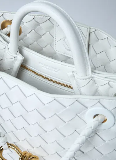 Bottega Veneta Women Small Andiamo Handbag In White