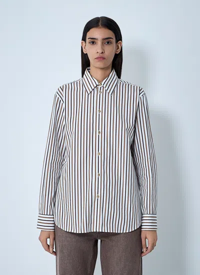 Bottega Veneta Women Stripe Button-down Shirt In Multi