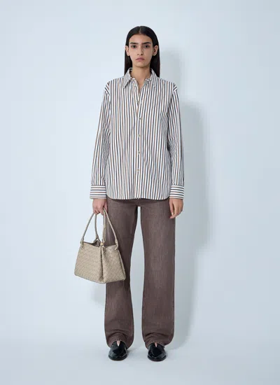 Bottega Veneta Women Stripe Button-down Shirt In Multi