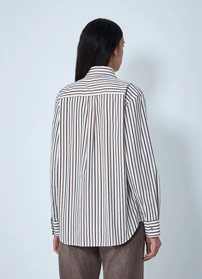 Bottega Veneta Women Stripe Button-down Shirt In Multi