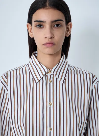 Bottega Veneta Women Stripe Button-down Shirt In Multi