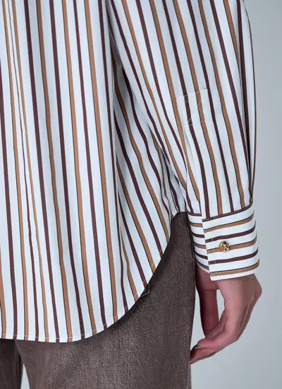 Bottega Veneta Women Stripe Button-down Shirt In Multi