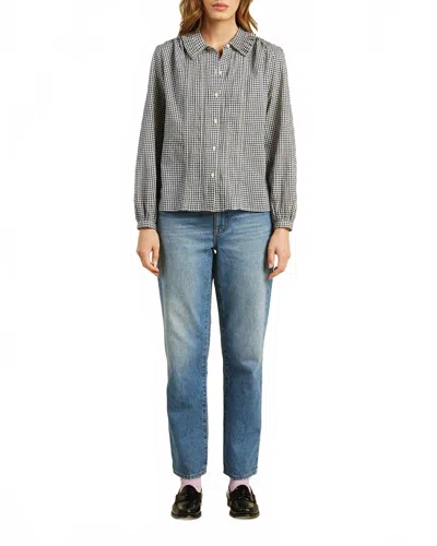 Trovata Alise Button-down Blouse In Inkwell Gingham In Black