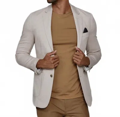7diamonds Claude Long Sleeve Blazer In Stone In White