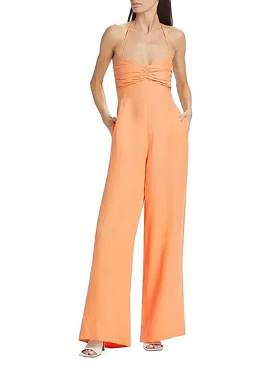 S/w/f Sweetheart Jumpsuit In Spiced Apricot In Multi