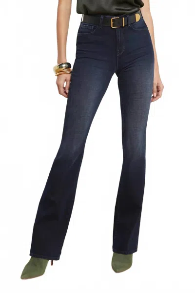 L'agence Selma High Rise Sleek Baby Boot Jeans In Maverick In Black