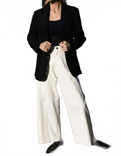 Emerson Fry Atelier Crop Chino Trouser In Natural In White