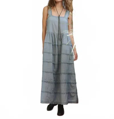 The Great The Reverie Maxi Dress In Pale Blue In Blue