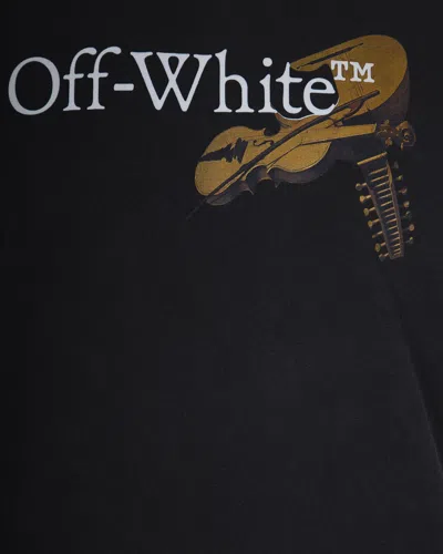 Off-white Washed Black Cupid Arrow Skate Logo T-shirt