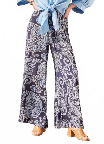 Karen Kane Women's Wide Leg Pants In Blue In Blue