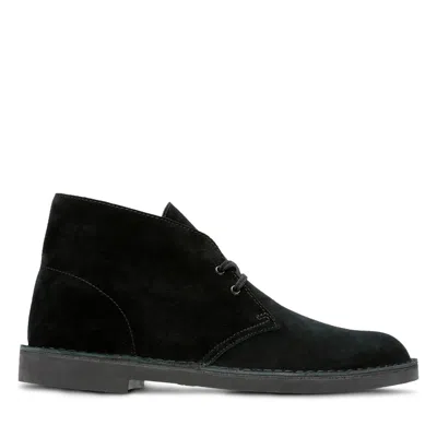 Clarks Bushacre 2 In Black Suede In Black